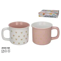 TAZA MUG GRES 200ML LOVE C24