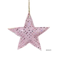 ESTRELLA ROSA COLGANTE 12CM 