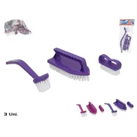 set cepillos de limpieza, cepillos multiusos, cepillos Tomy, cepillos para cocina, limpieza del hogar, cepillos resistentes, utensilios de limpieza, cepillos para juntas