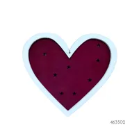 CORAZON MADERA ROJO 20CM